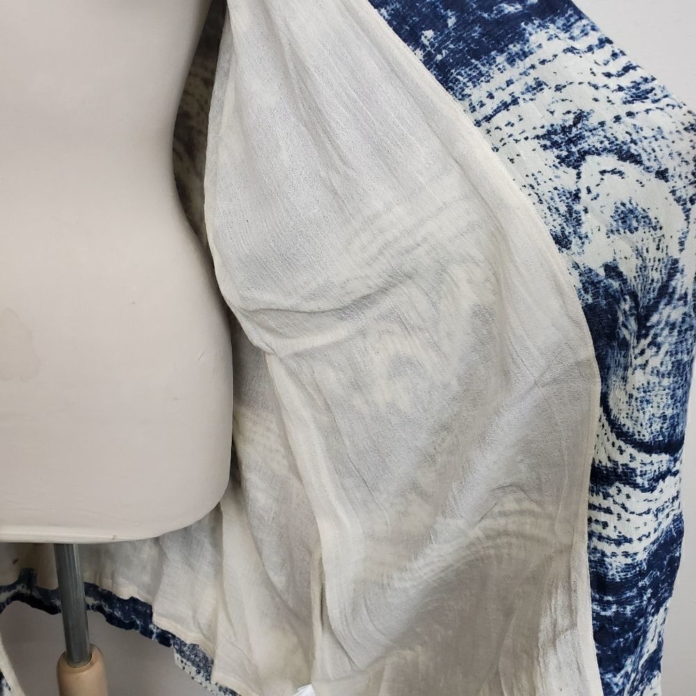 Mes demoiselles blue tie dye capo coat - Picture 4 of 7